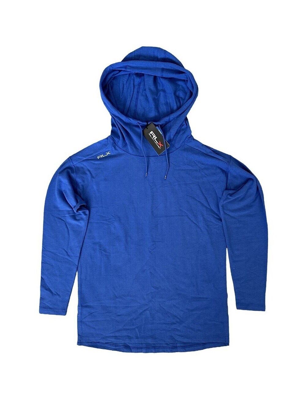 Ralph Lauren RLX Golf Blue Sweatshirt Hoodie Lightweight $168 Women's Size XS